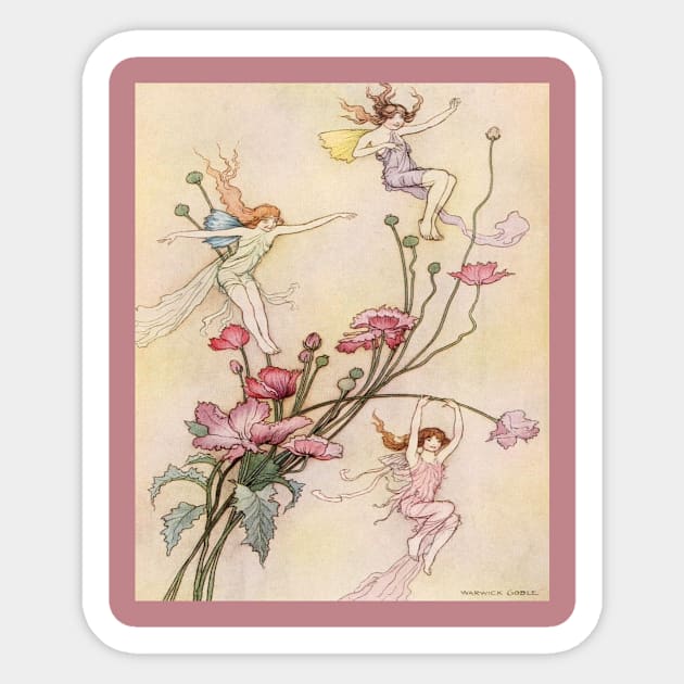 Warwick Goble Fairy Tale Artwork Sticker by PaperMoonGifts